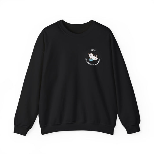 Cats They Tolerate Us - Unisex Heavy Blend™ Crewneck Sweatshirt