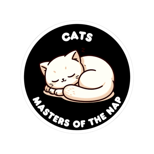 Cats Masters of the Nap - Kiss-Cut Stickers