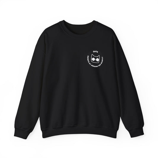 Cats Experts at Judging You Silently - Unisex Heavy Blend™ Crewneck Sweatshirt